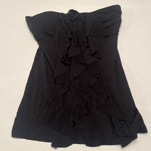 Guess Tops - GUESS sleeveless Black Top Ruffle Front Women's Small Stylish Elegant Stretchy